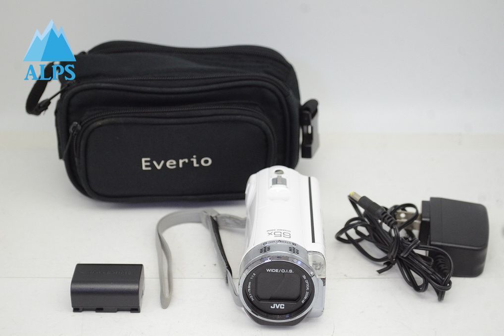 JVC ケンウッド Everio GZ-E565 デジタルビデオカメラ ホワイト ケース付 250930ac