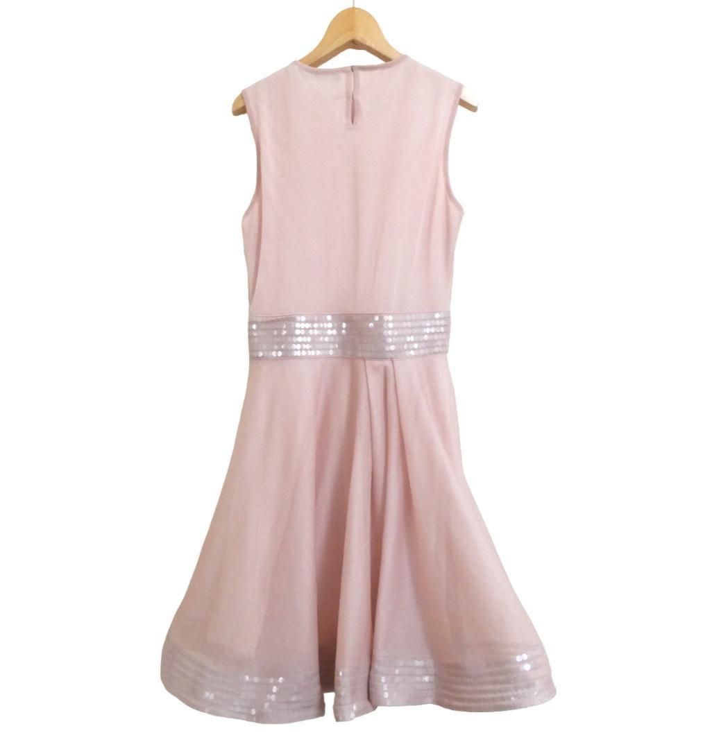 Christine Dior ピンク ノースリーブ ワンピース 美品 Christian Dior クリスチャンディオール サイズI40 ノースリーブ