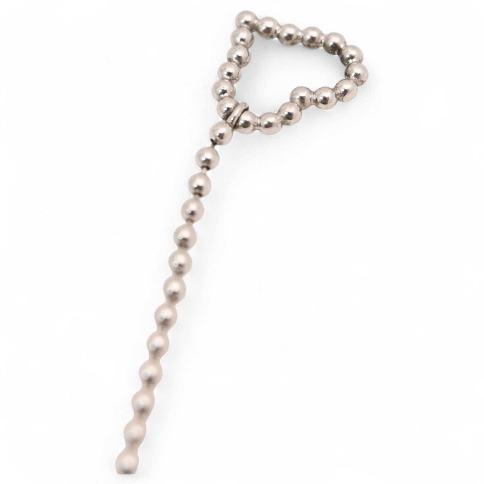 グッチ ボールチェーン ブレスレット ハートモチーフ シルバー Aランク gu8806sz