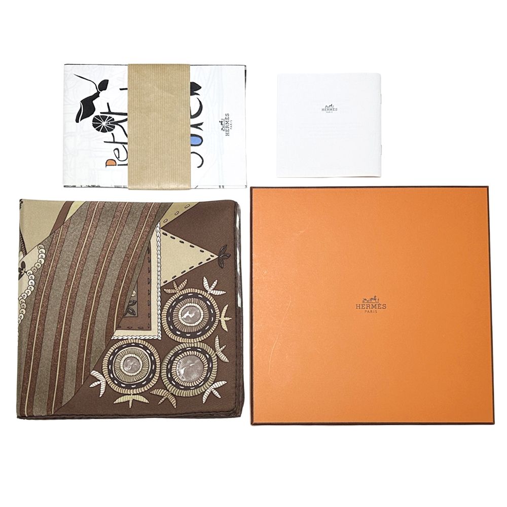 エルメス HERMES スカーフ カレ90 COUPONS INDIENS インドの