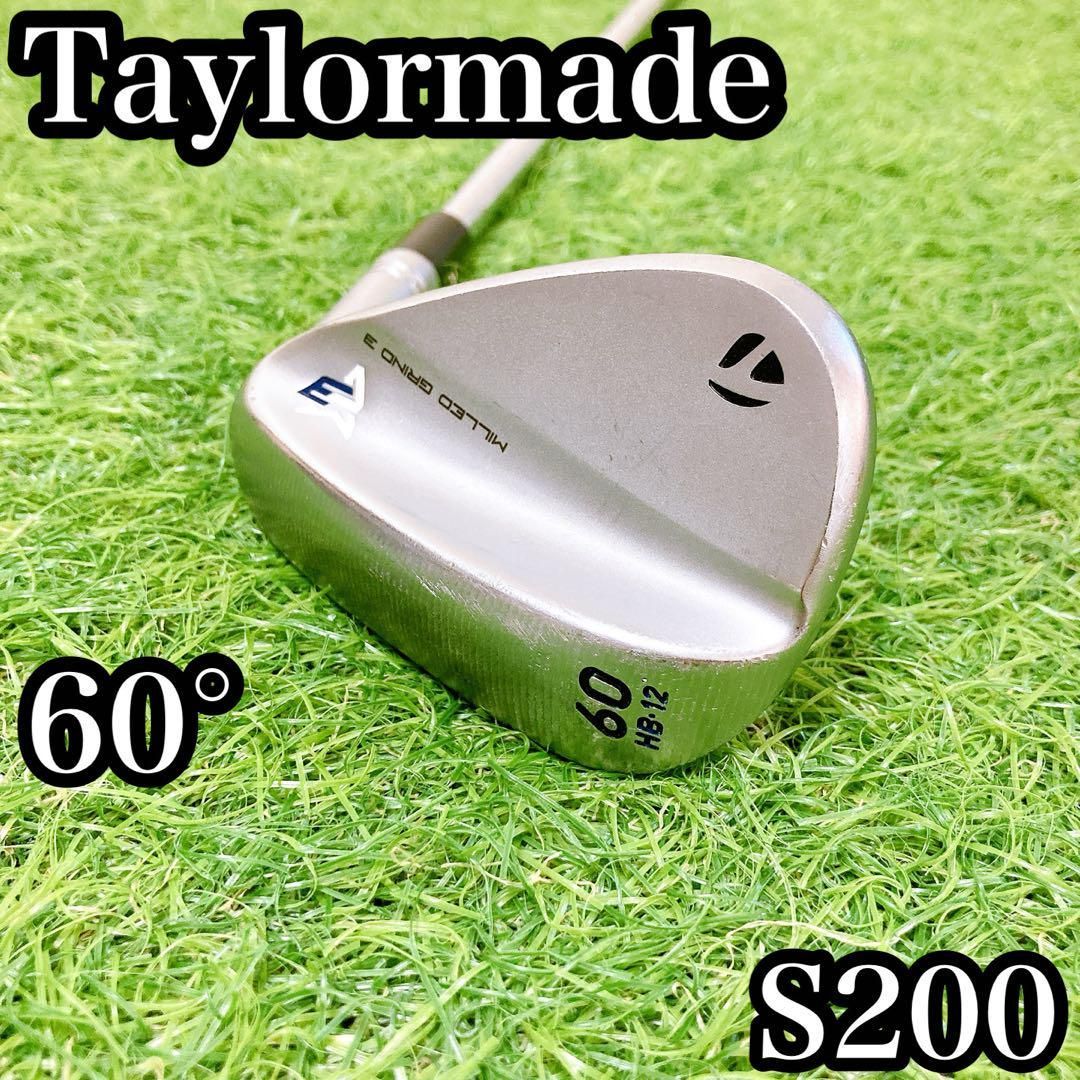 7.テーラーメイド　MILLED GRIND 3 ウェッジ　ゴルフクラブ　60° Amazon | テーラーメイド MILLED GRIND 3 BLACK ウェッジ MG3