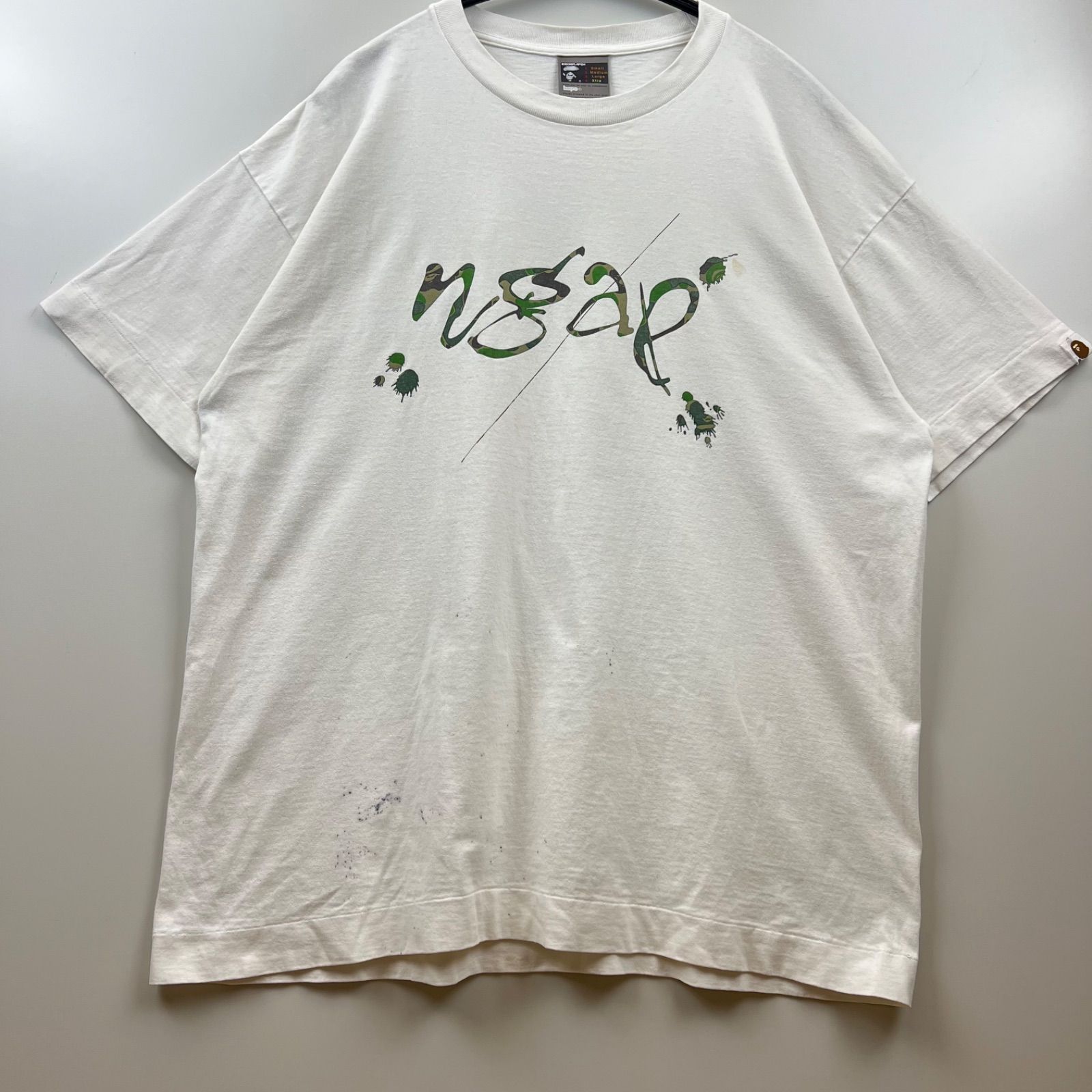 A BATHING APE 00s archive × NGAP camo print Tee XL 初期 ア 