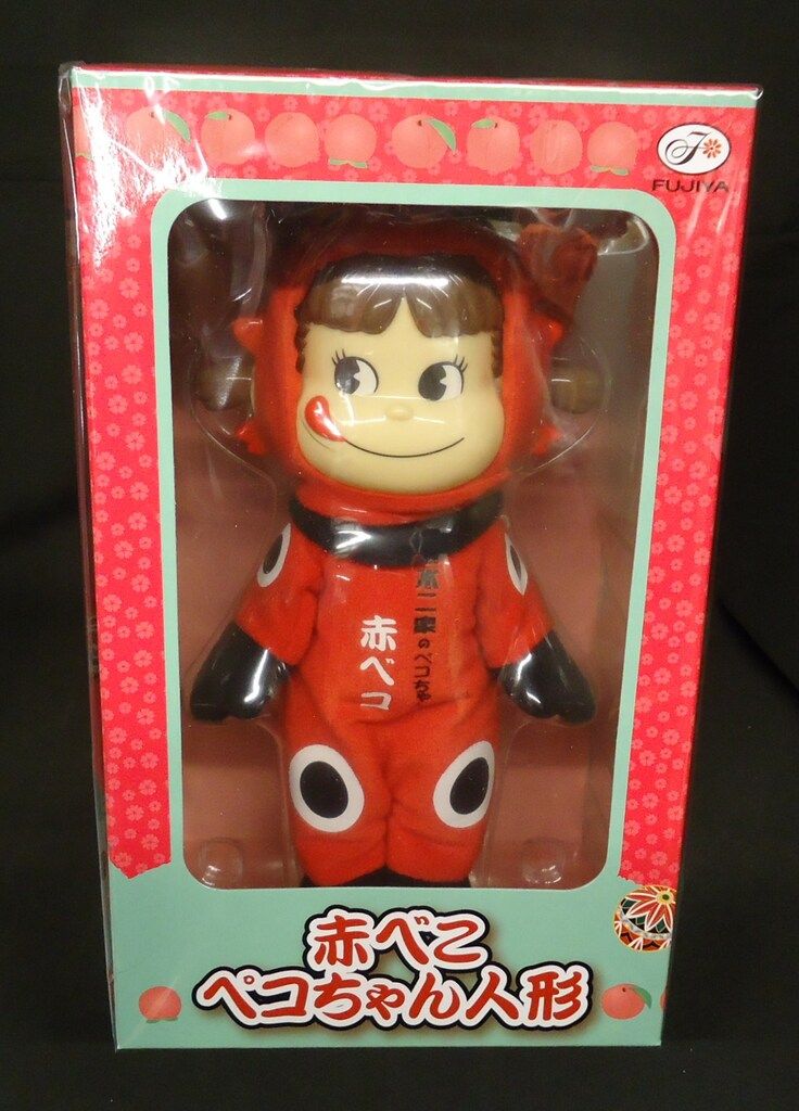 不二家 人形/ペコちゃん 赤べこペコちゃん人形 - メルカリ