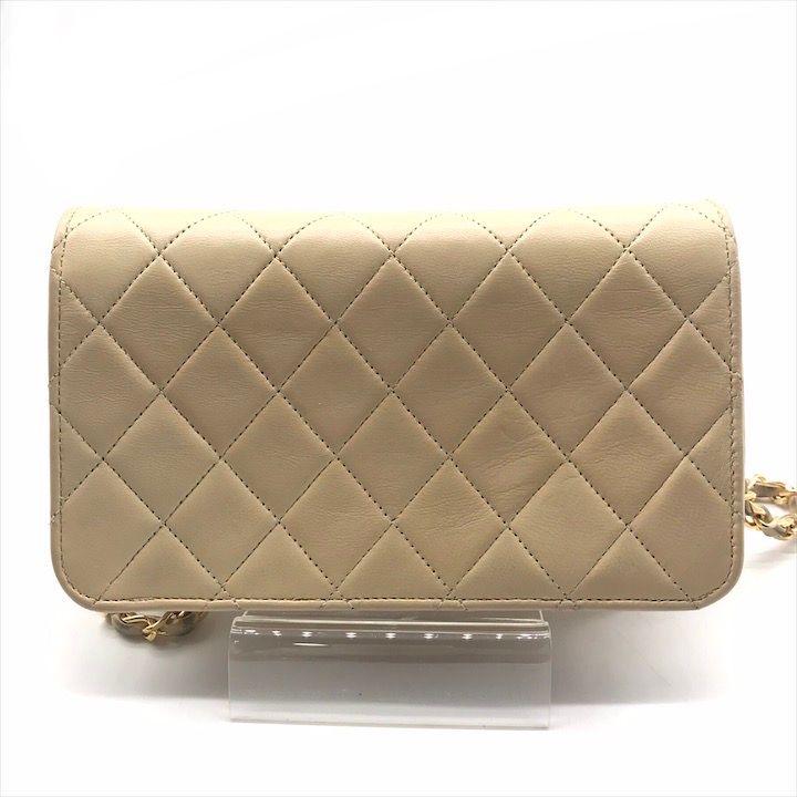 美品 CHANEL シャネル ココマーク ラムスキン プッシュロック チェーン ショルダー バッグ 肩掛け ベージュ レディース k5682 CHANEL - 美品 CHANEL シャネル ココマーク ラムスキン プッシュロック