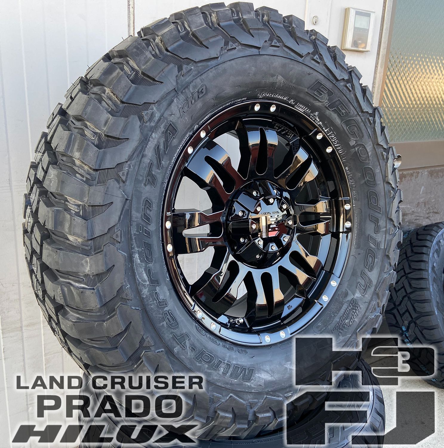 オフロード仕様 17インチ 120/150プラド FJクルーザー H3 サバーバン