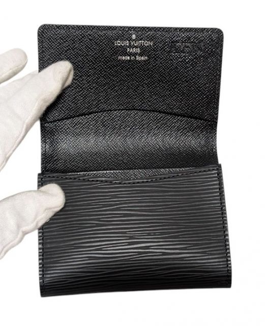 【未使用級】ルイヴィトンエピ 名刺入れ カードケース ブラック M56582 LOUIS VUITTON 新品同様 ルイヴィトン カードケース エピ 名刺