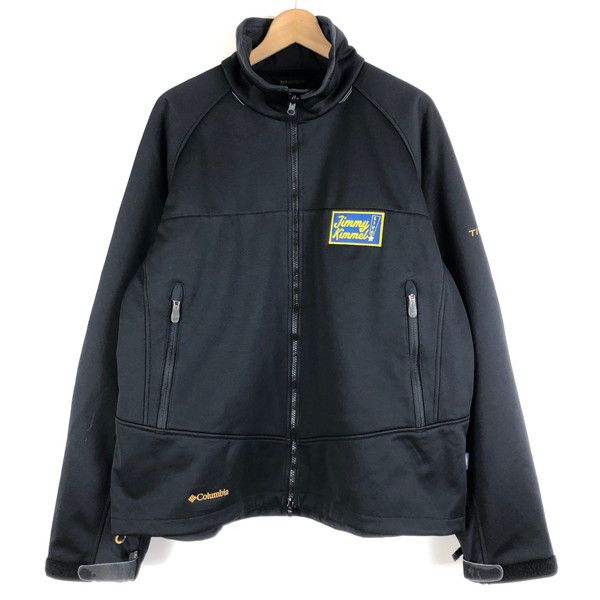 【古着】 Columbia コロンビア TITANIUM ボンディングジャケット JIMMY KIMMEL LIVE! フリース裏地 ブラック系 メンズXL 【中古】 n059678