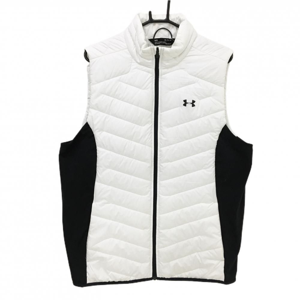 美品✨アンダーアーマー UNDERARMOUR ゴルフウェア XLメンズ 白 楽天