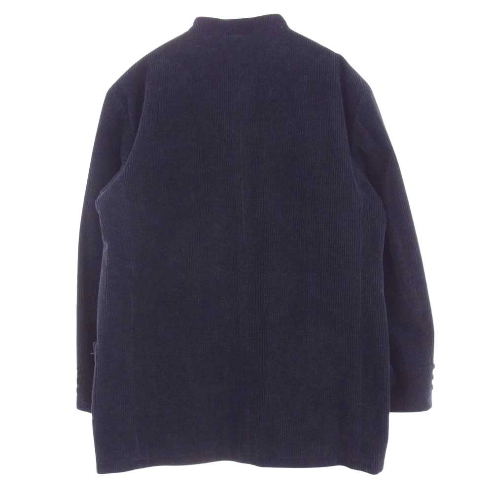 パパス Papas スタンドカラー コーデュロイ ジャケット ネイビー系 M