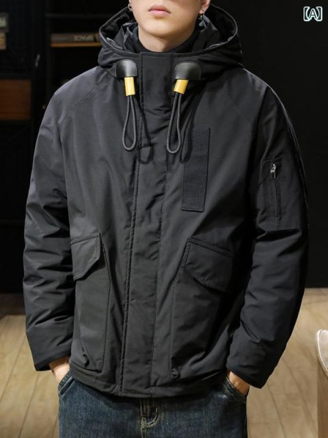 [L ]秋冬 コーデ メンズ  服 シンプル ファッション オシャレ 大人 かっこいい 大きいサイズ ストリート 紳士服 アメリカン ワークウェア ダウン ジャケット ホワイトダックダウン 暖かい 