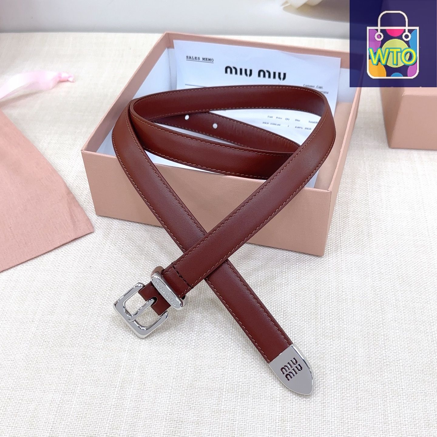 今日特価】Miu Miu 2.0cm メンズベルト - メルカリ