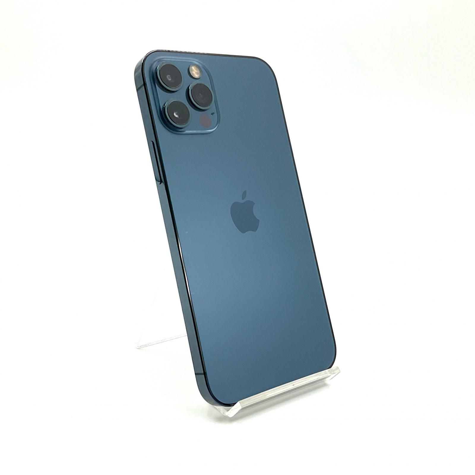 【全額返金保証】【最速発送】Apple iPhone 12 Pro 256GB パシフィックブルー docomo 白ロム 74% 動作確認済