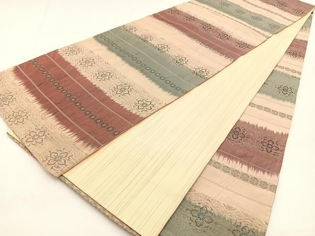 専用◼︎C1128高級袋帯 正絹 絵皿文 亀甲花菱文 テーブルランナー〜280cm ◼︎819◼︎高級袋帯 正絹 亀甲 正倉院宝宝尽し紋 テーブル