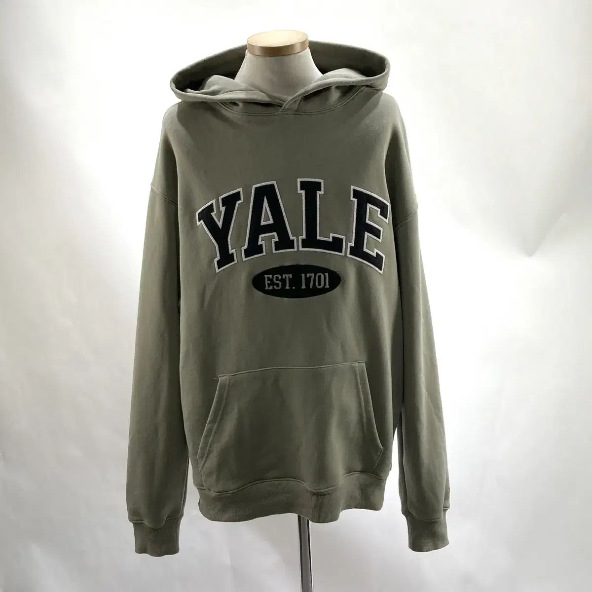 YALE(イェール) メンズ オーバーフィットパーカー カーキ L パーマネント