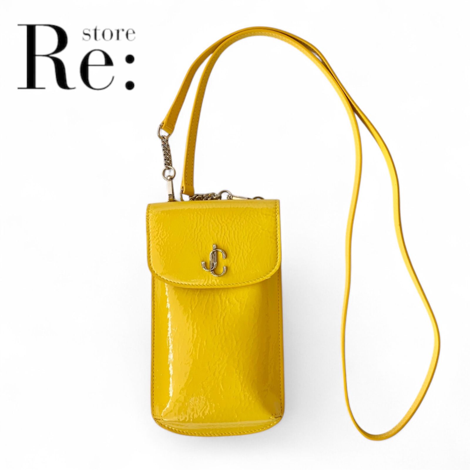 極美品・ほぼ未使用品】JIMMY CHOO VARENNE PHONE CASE ジミーチュウ