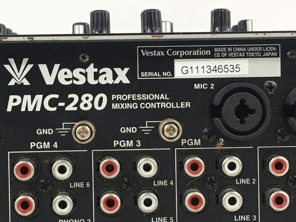 VESTAX PMC-280 DJ ミキサー オーディオ 音響 べスタックス 中古