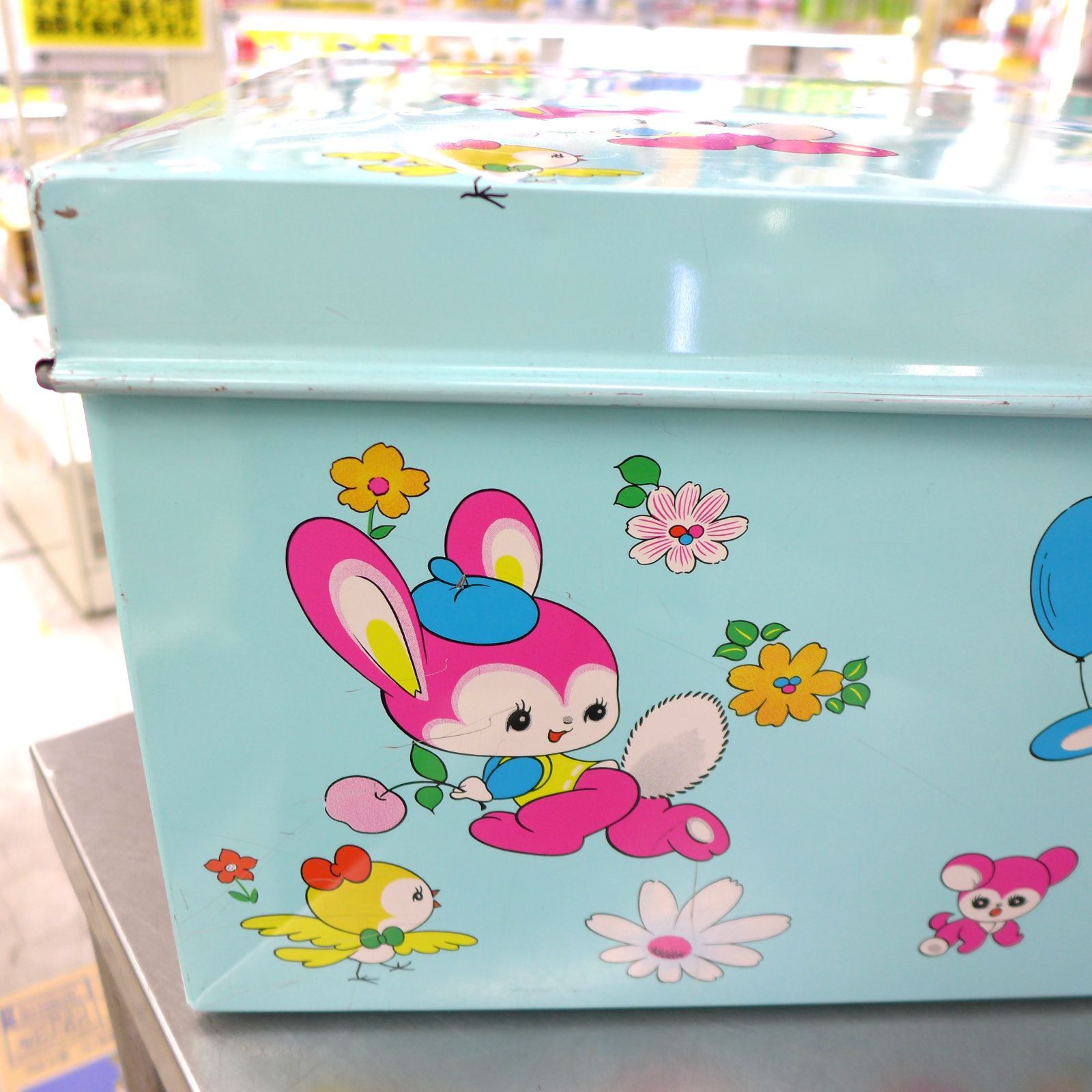 昭和レトロ ブリキ衣装ケース ② ≫ヴィンテージ*レトロポップ うさぎ