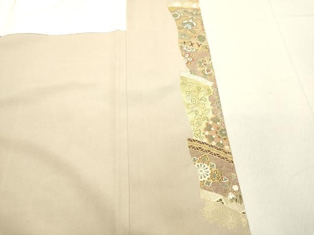 平和屋着物○豪華色留袖 駒刺繍 正倉院花鳥文 暈し染め 金銀彩 正絹