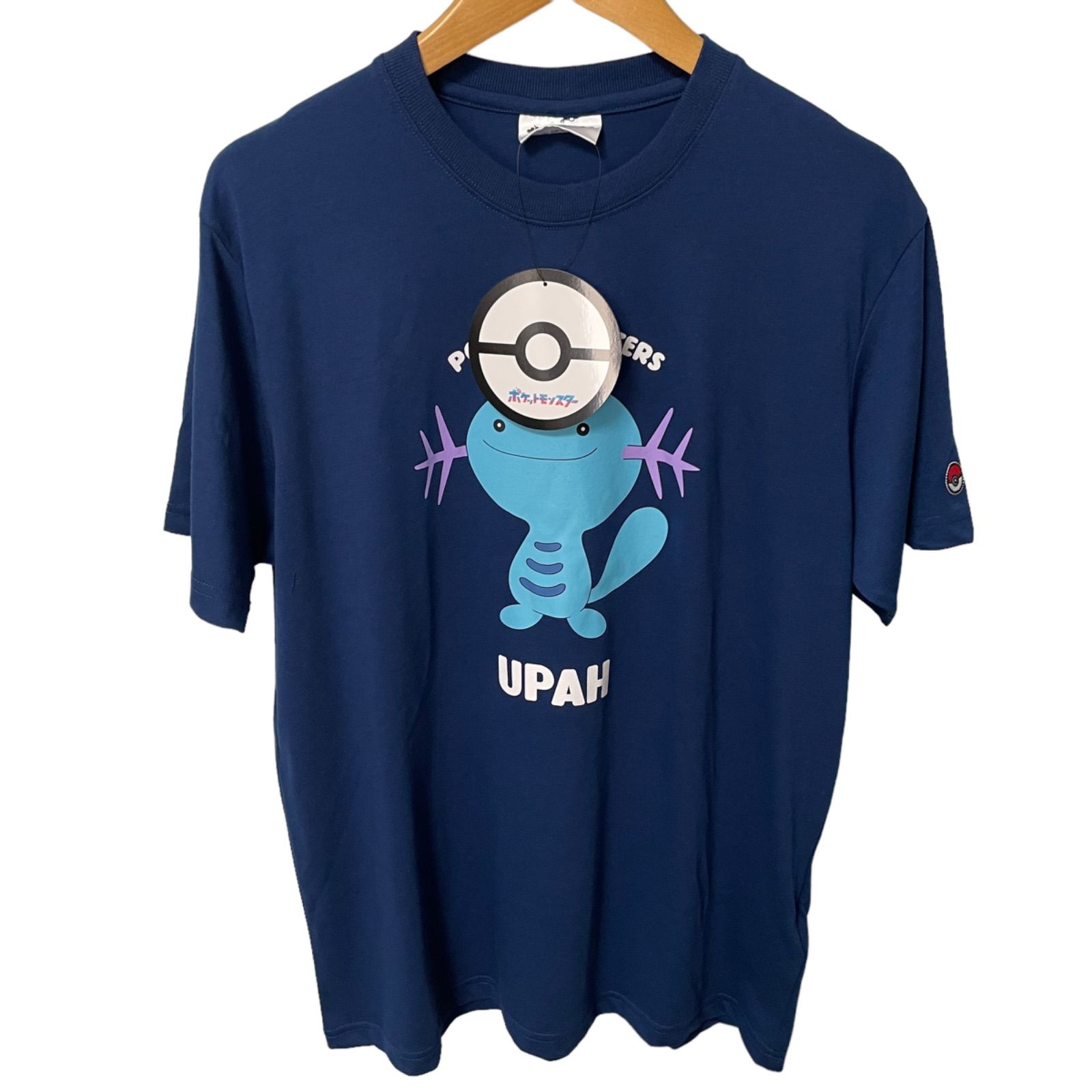 ポケモン ポケパーク2005 プリントTシャツ Mサイズ ネイビー 新品】ポケモン ウパー 半袖tシャツ プリントtシャツ