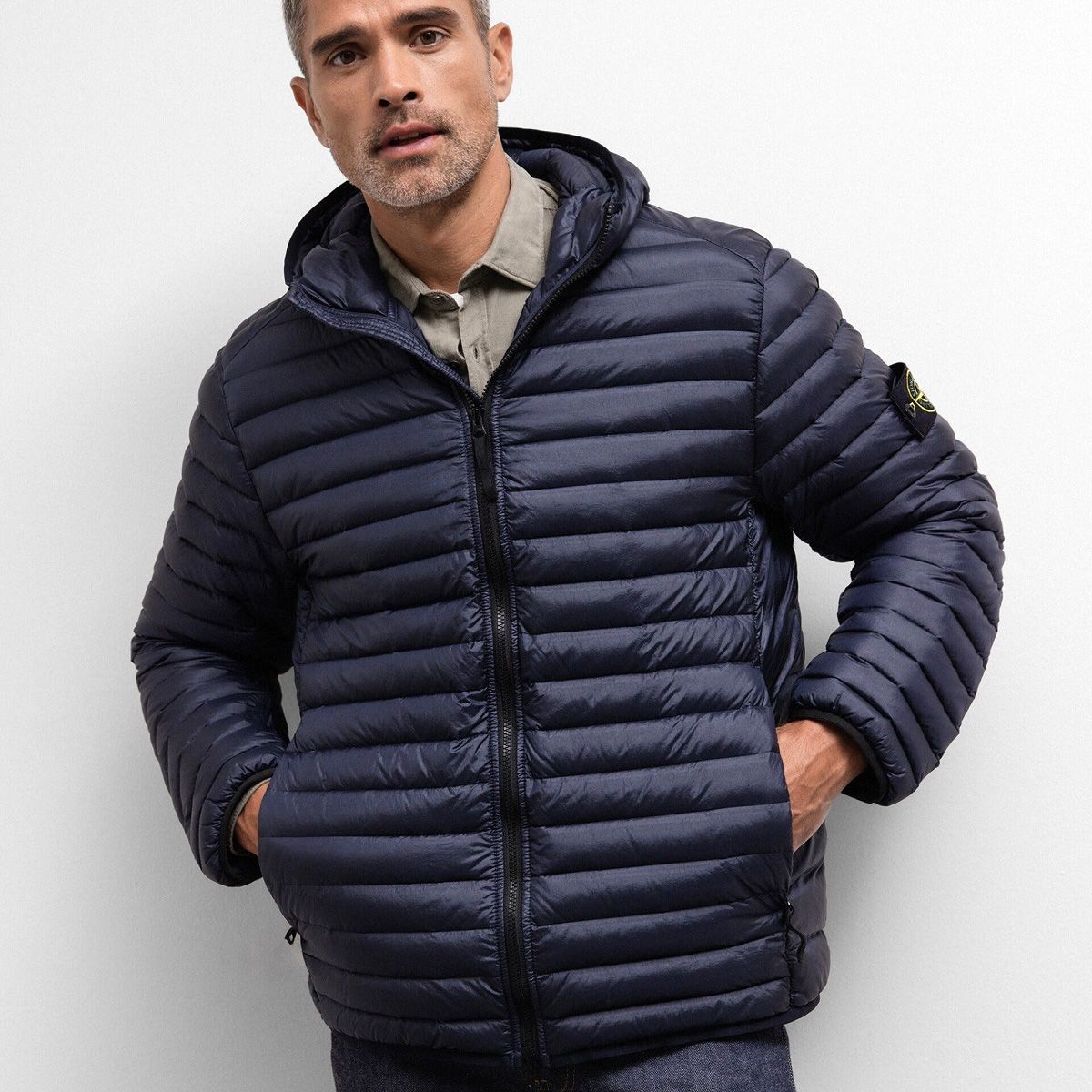 STONE ISLAND ネイビー ダウンジャケットsizeXL