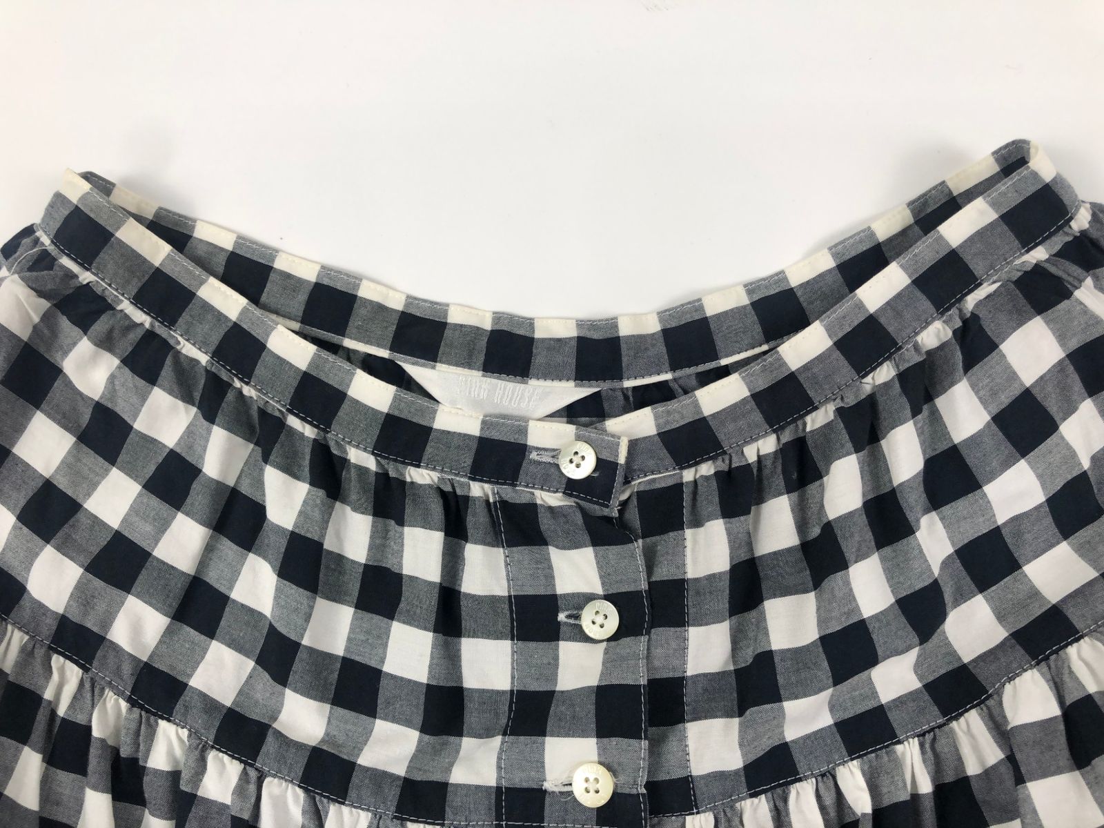 ピンクハウス ギンガムチェック リボン ロングスカート ピンクハウス