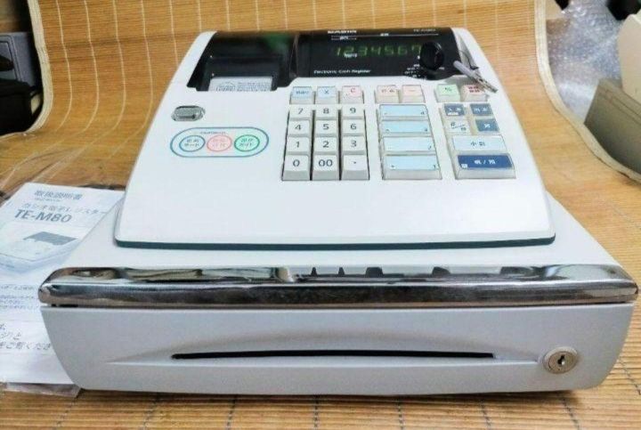 カシオレジスター TE-M80 中古品 人気機種感熱紙 送料無料