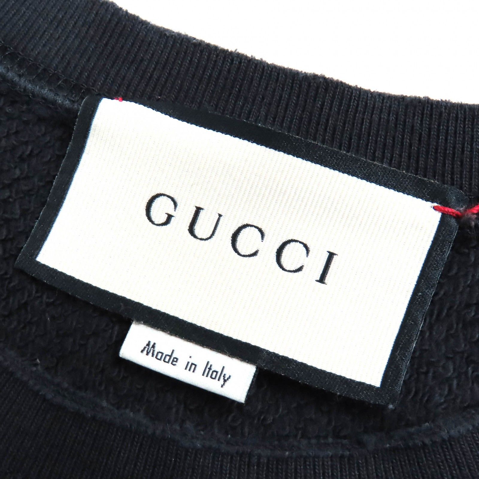 ドンドン見直し】良品△GUCCI グッチ 475373 コットン100％ BLACK CAT  