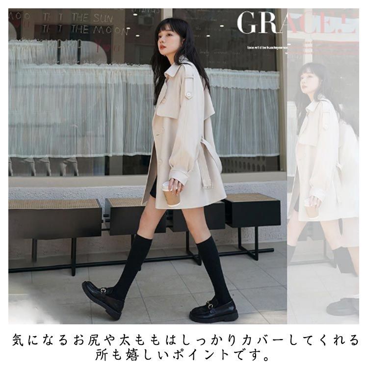最終値下げ！！3月まで！！美品⭐︎ショート丈Aラインフードコート　ライトカーキ カジュアル レディース ショートコート 就活 ベルト付き