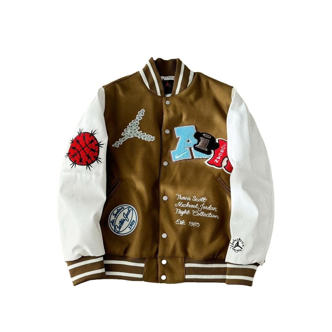 高価 Travis ScottxJordan Varsity Jacket スタジャン | www.cc