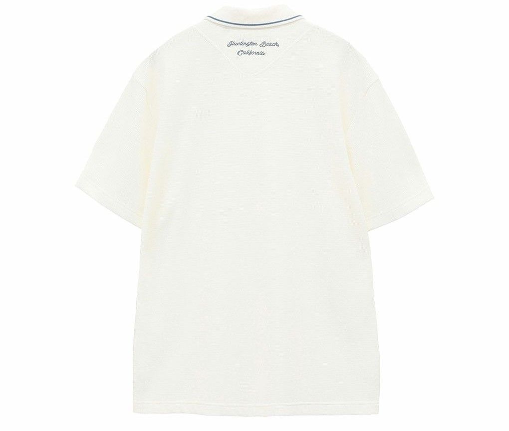 新品未使用品】トラヴィスマシュー ワッフル 半袖ポロ ホワイト