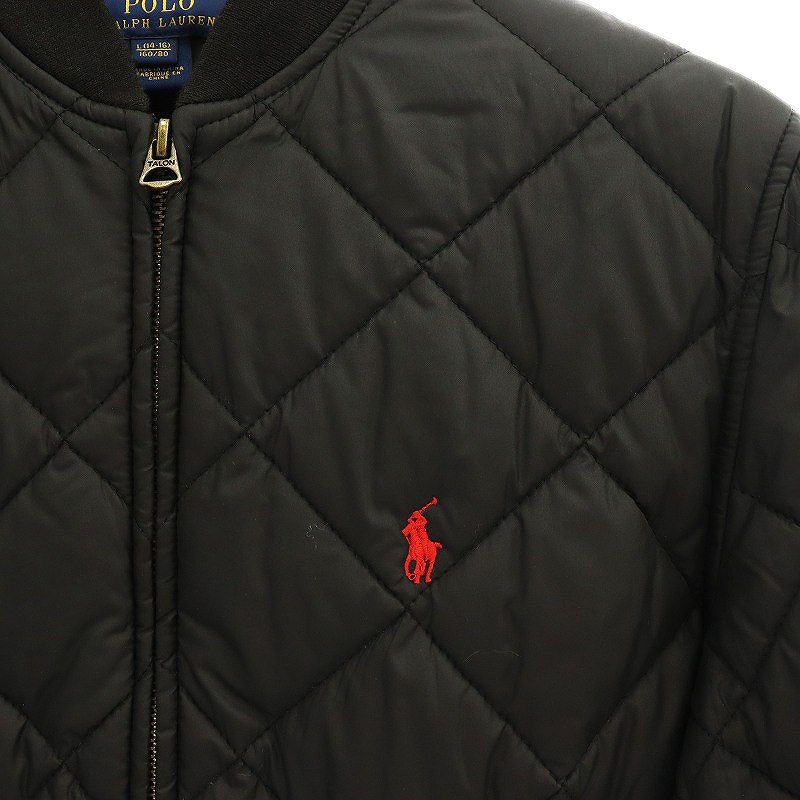 RALPH LAUREN ラルフローレン　中綿ブルゾン　ジャケット　黒　11号 ポロ ラルフローレン POLO RALPH LAUREN キルティング 中綿