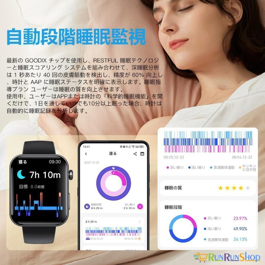 スマートウォッチ 血糖値 心電図 血圧 健康管理 日本製センサー 日本語説明書 スマートウォッチ 日本製センサー 心電図ECG+HRV 体組成 血液成分 血糖