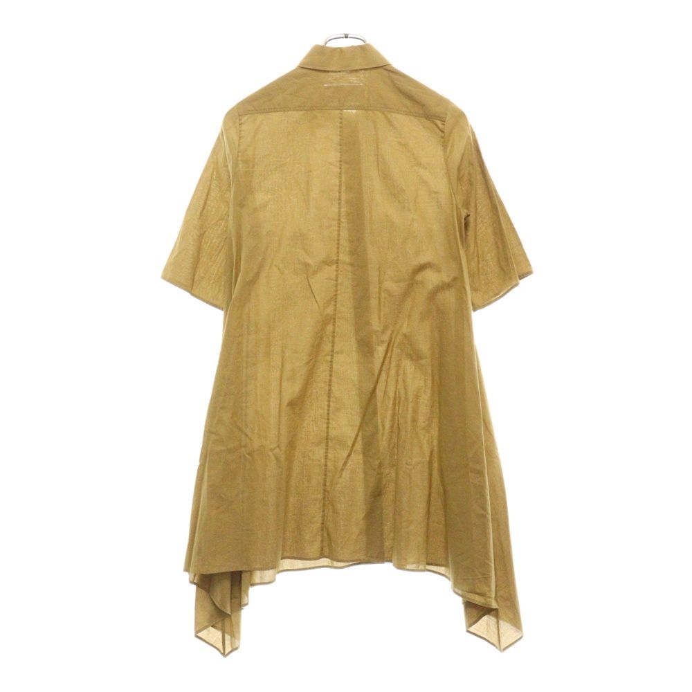 定価9万 Maison Margiela 4ステッチ レースアップ半袖ワンピース MM6 Maison Margiela 半袖ひざ丈ワンピース ブラウン 【公式通販】