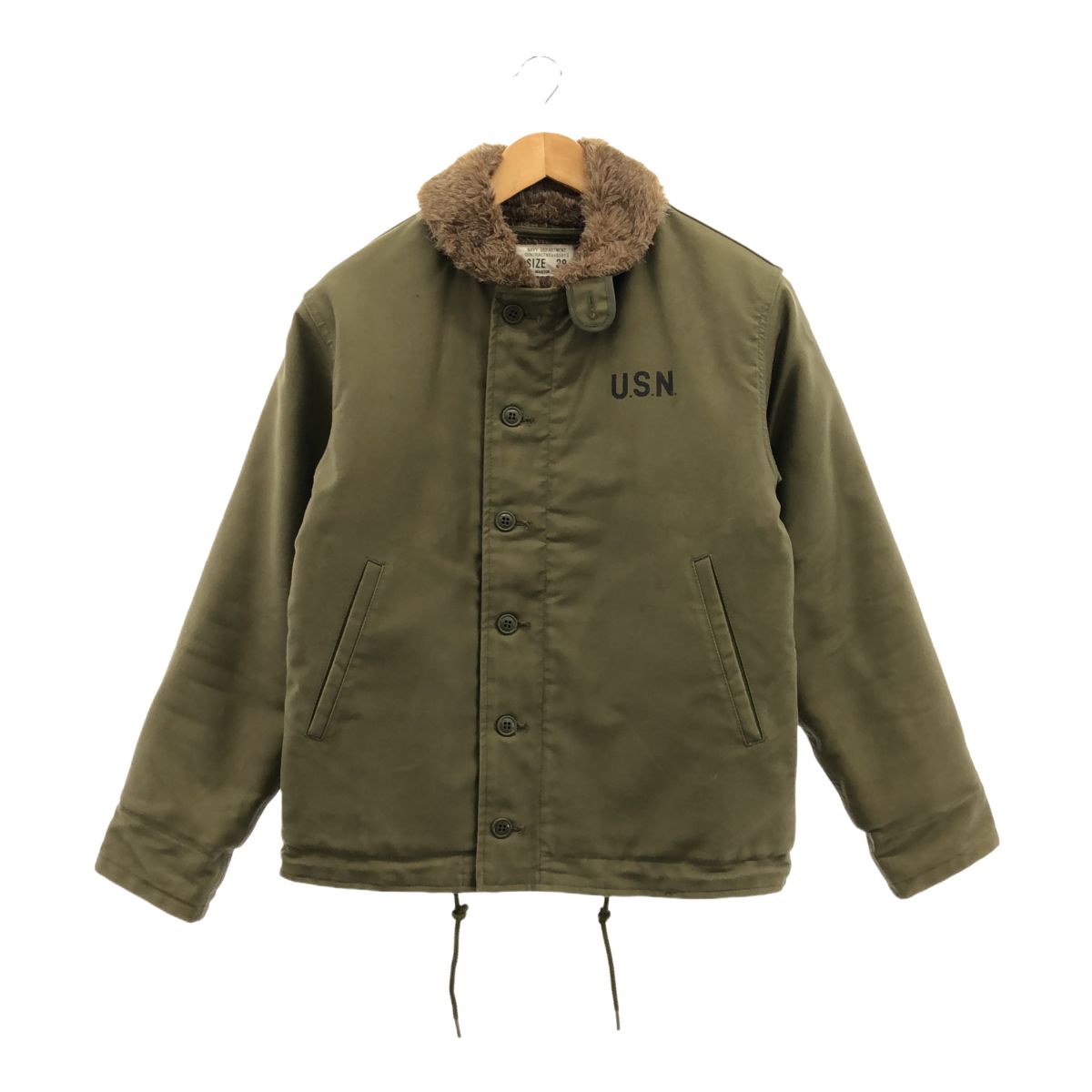 HOUSTON ヒューストン U.S.NAVY N-1 デッキジャケット NAVY