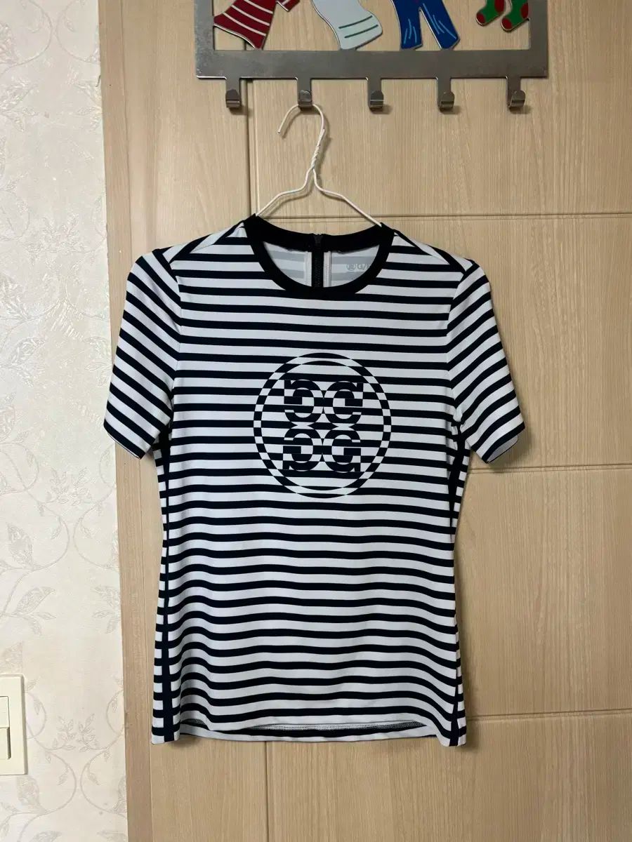 G|FORE ジーフォア ストライプ 女性用ショートスリーブ Tシャツ