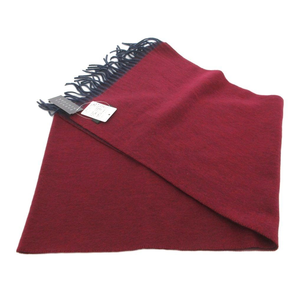 バーニーズニューヨーク BARNEYS NEW YORK タグ付き マフラー カシミヤ フリンジ ワイン色 |UO WWW_OLIVIERBERNSTEIN_COM