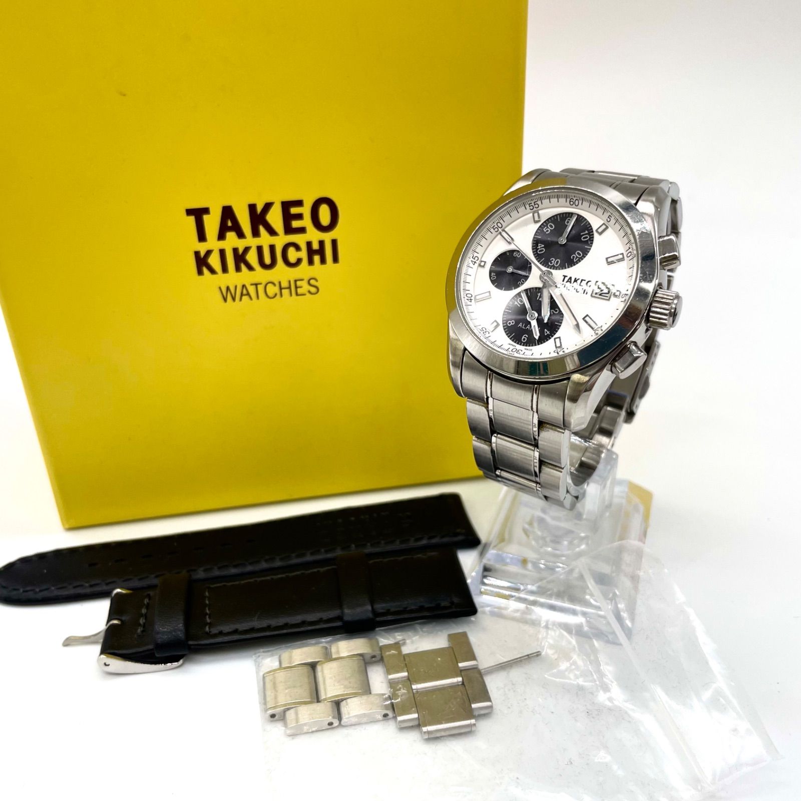 TAKEO KIKUCHI タケオキクチ TK-2093 9892 腕時計 クロノグラフ