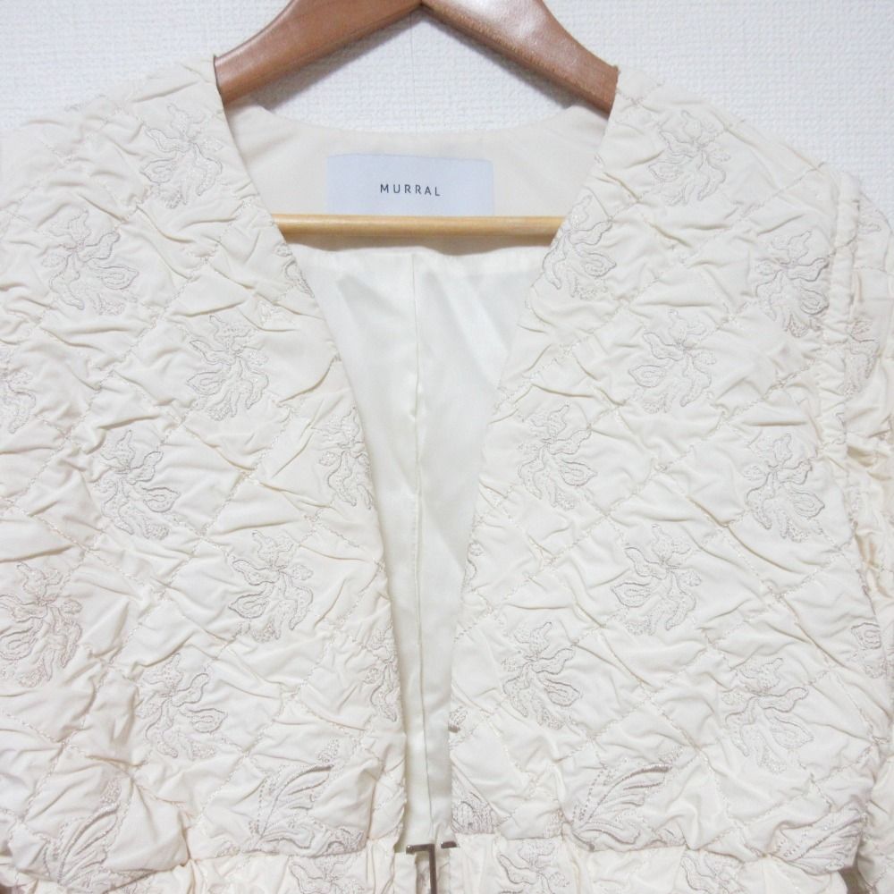 美品 24AW MURRAL ミューラル Dahlia shrinking embroidery top 美品 24AW MURRAL ミューラル Dahlia shrinking embroidery top
