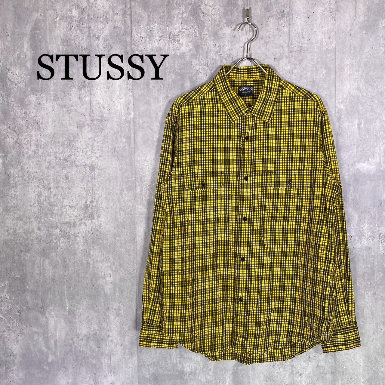 STUSSY ステューシー L チェックシャツ