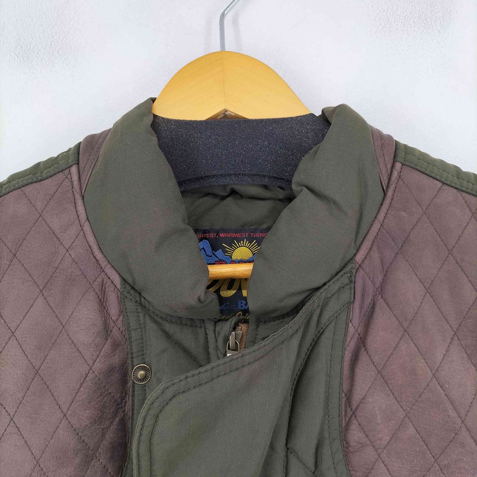復刻　Eddie Bauer　キルティングベスト　日の出タグ　完売品 エディーバウアー Eddie Bauer 日の出タグ復刻 レザー