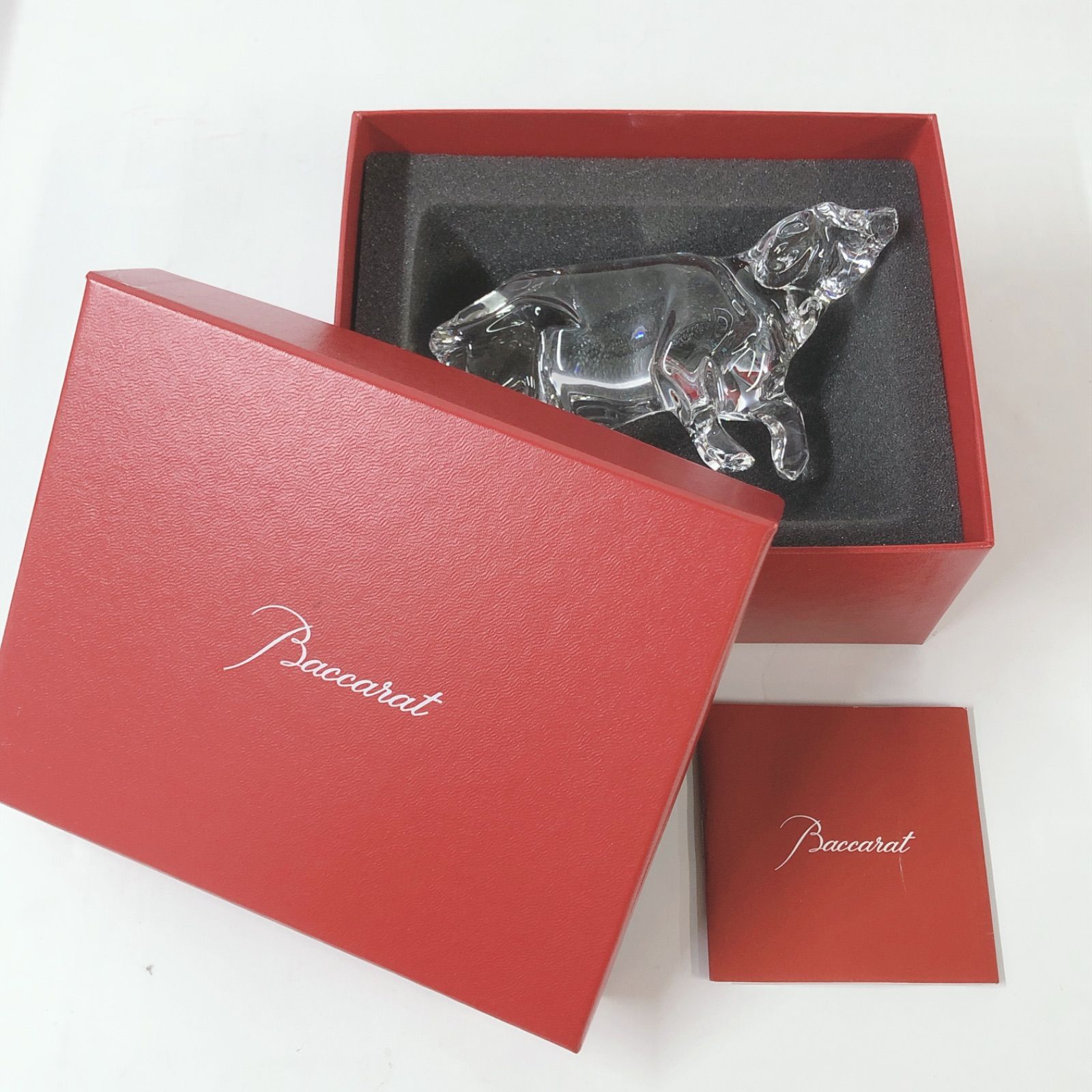 バカラ Baccarat 干支 牛 クリスタルオブジェ Baccarat (バカラ