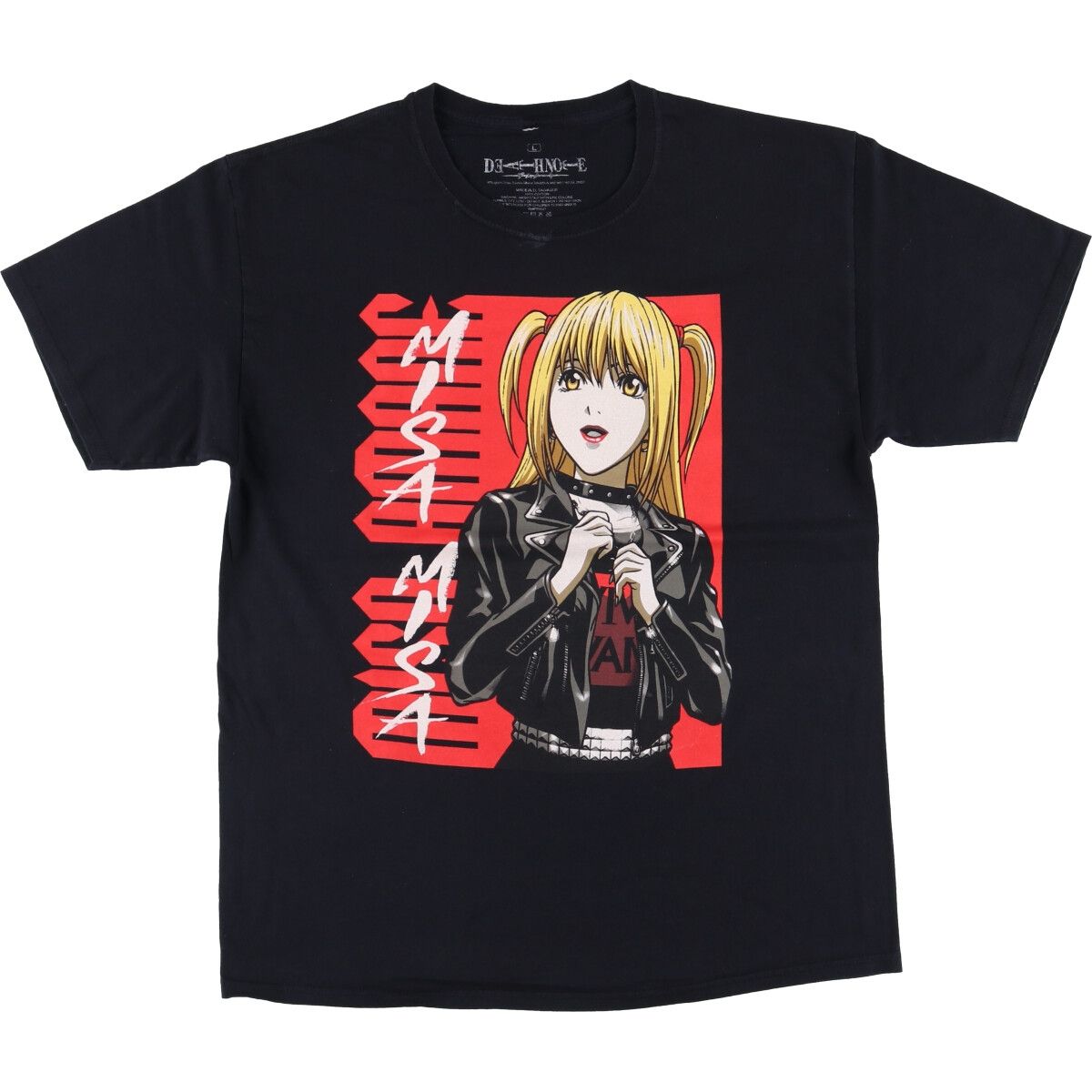 レギュラー】アニメTシャツDEATH NOTE弥海砂 ”DEATH NOTE デスノート