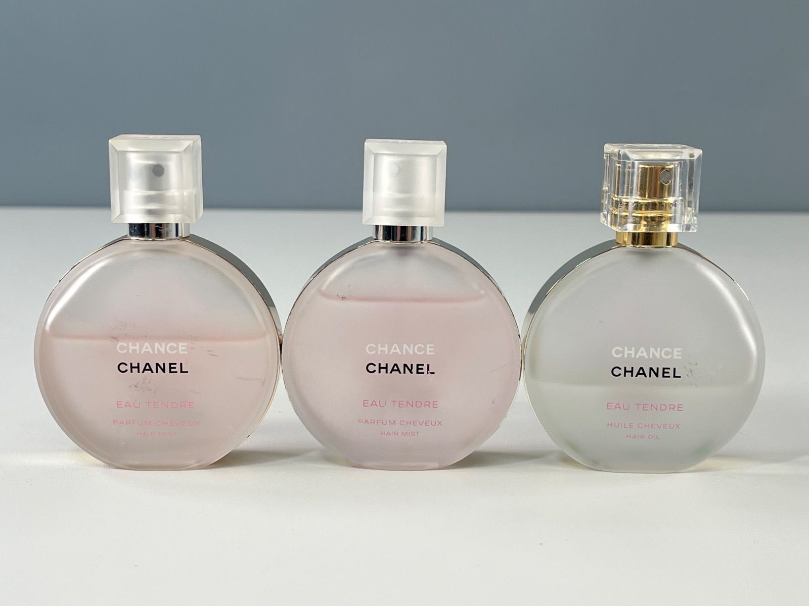 3本 CHANEL CHANCE EAU TENDRE シャネル チャンス オー タンドゥル35ml ヘアミスト ヘアオイル レディース
