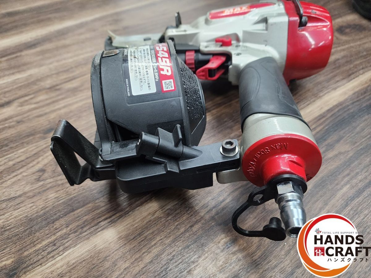 【中古】MAX マックス 常圧 コイルネイラ CN-545R アスファルトシングル施工 シージングボード止め エア釘打機【ハンズクラフト熊本けやき通り店】【店頭取引限定】 中古】MAX マックス 常圧 コイルネイラ CN-545R アスファルトシングル