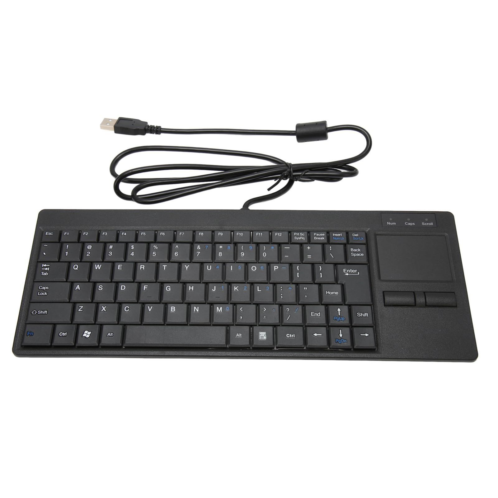 Size:HUB機能付きUSBインターフェ トラックパッド付き有線キーボード