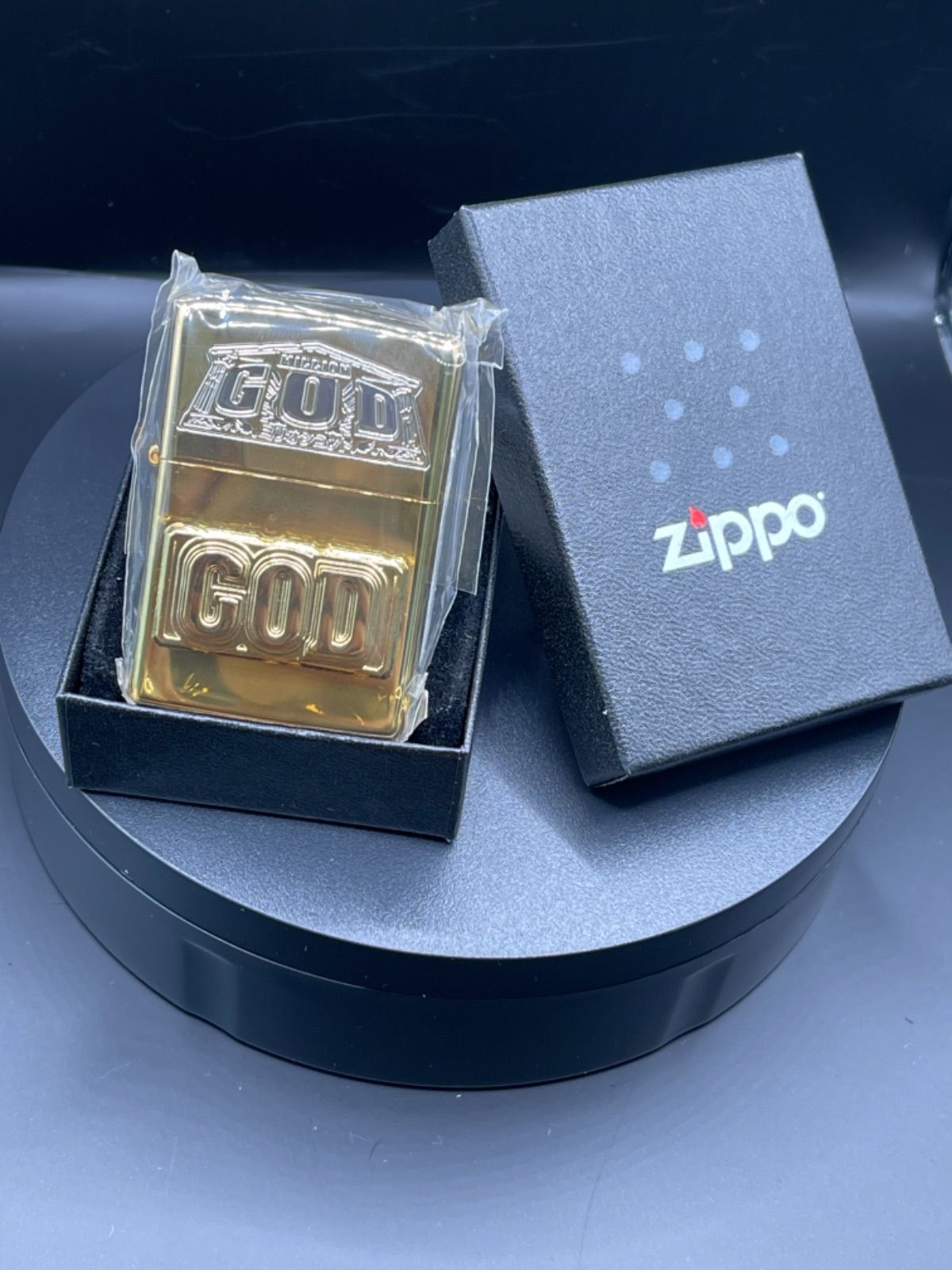 正規品】 zippo ミリオンゴッド 立体メタル ゴールド 希少モデル 2020