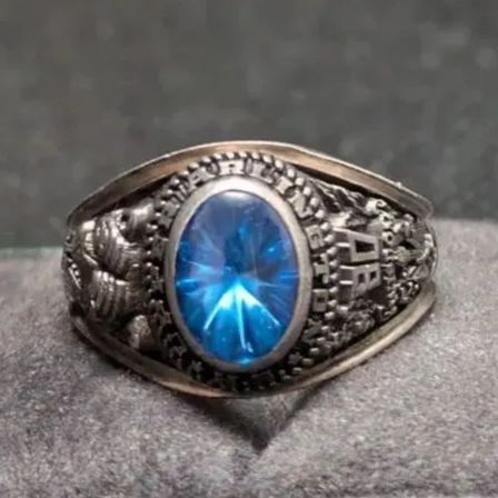 ハーフジョーンズ カレッジリング スターリングシルバー925 1980年 11号