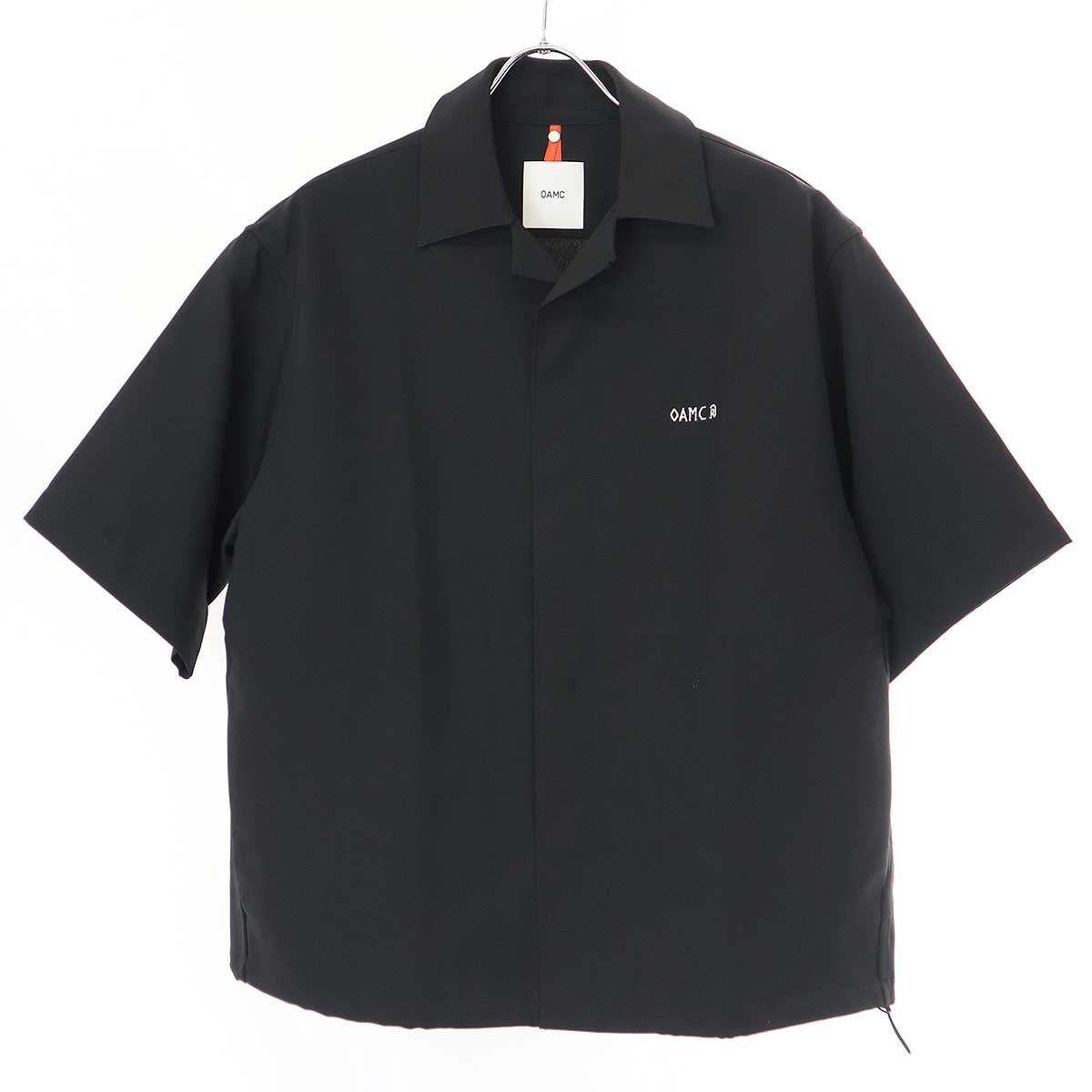 OAMC オーエーエムシー 22SS SYSTEM S/S SHIRT グラフィックパッチショートスリーブシャツ OAYU602668 ブラック S  - メルカリ