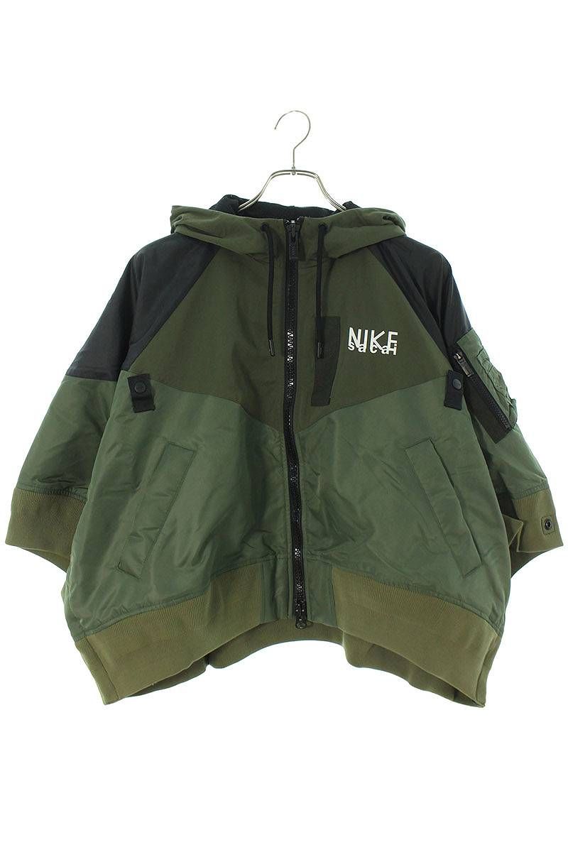 NIKE - ナイキ ×サカイ Sacai  Full zip HD jacket DQ9049-325 ロゴプリントナイロンブルゾン レディース XL ナイキ ×サカイ Sacai Full zip HD jacket DQ9049-325 ロゴプリント