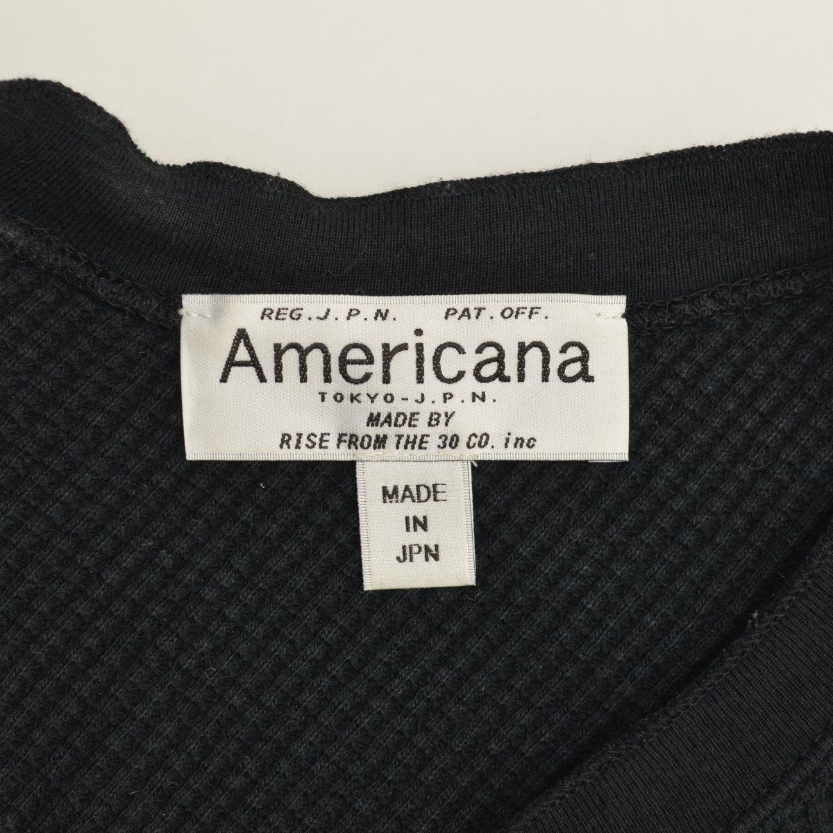 AMERICANA - 【Americana】BACK HENLY NECK サーマルプルオーバー AMERICANA☆サーマルバックヘンリーネックプルオーバー